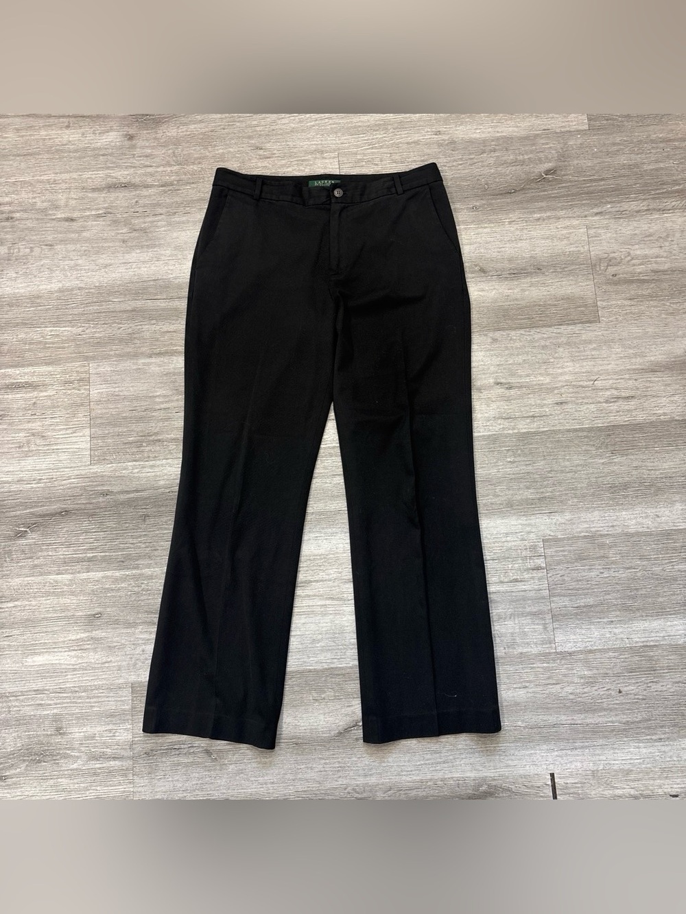 Lauren Ralph Lauren straight leg Black Dress Pants Sz 8P women’s office wear